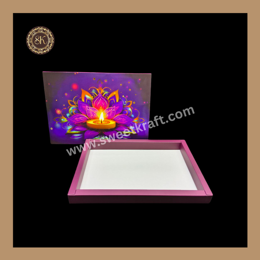 24 Cavity Diwali Box | Golden Cavity | Chocolate Box | Gift Box | Mithai Box | Multi- (Only Box)