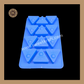 Silicon Chocolate Mould | Diwali Silicone Mould | Crackers Coin Silicone Mould | Blue | Pack Of 1pc (CSM-034)