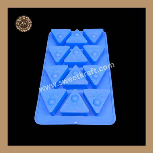 Silicon Chocolate Mould | Diwali Silicone Mould | Crackers Coin Silicone Mould | Blue | Pack Of 1pc (CSM-034)