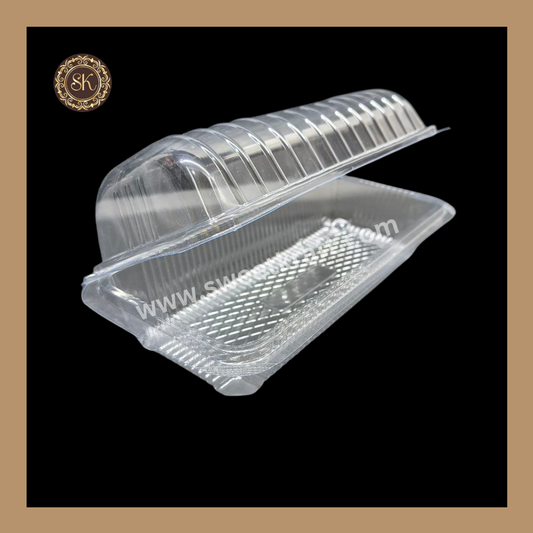 PVC Plastic Container | Disposable Cake Container | Transparent Box | Rectangle (003- 2209)