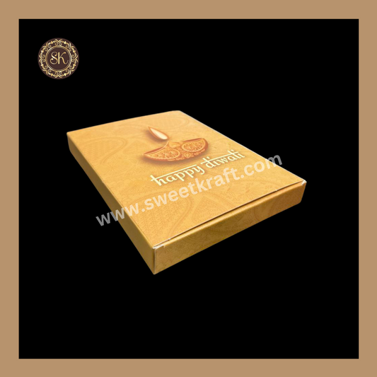 12 Cavity Box | Diwali Greeting Box | Golden Cavity | Chocolate Box | Gift Box | Mithai Box | Brown- (Only Box)