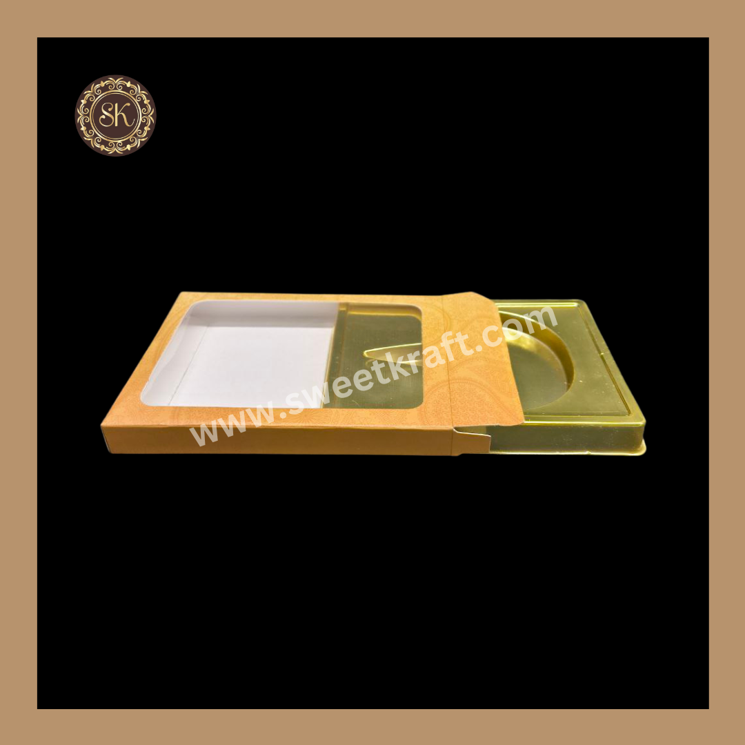 12 Cavity Box | Diwali Greeting Box | Diya Cavity | Golden Cavity | Chocolate Box | Gift Box | Mithai Box | Brown- (With Cavity Tray)