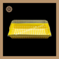 Printed Direct Bakeable Mould With Lid | Direct Bakeable Plum Cake Mould With Lid |  Cake Mould With Lid | Rectangle Shape | Yellow - Pack of 10pcs