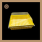 Printed Direct Bakeable Mould With Lid | Direct Bakeable Plum Cake Mould With Lid | Cake Mould With Lid | Square Shape | Yellow - Pack of 10pcs