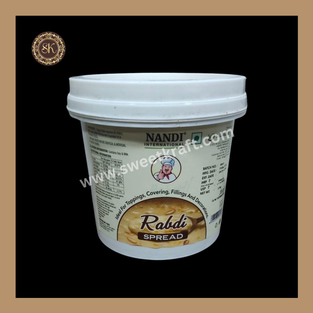 Rabdi Spread | Toppings | Covering | Fillings | Decorations | Nandi Brand - 1kg
