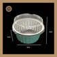 Round Foil Container | Dessert Foil Containers | Alunimium Foil Container With Lid Cover | Color - Tiffany Blue | Pack Of -10pcs, 50pcs & 100pcs