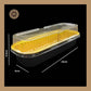 Rectangle Foil Container | Cake Container | Dessert Foil Containers | Alunimium Foil Container With Lid Cover | Color - Black | Pack Of -10pcs, 50pcs & 100pcs
