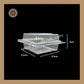1 Mini Brownie Box (003-0606) | Transparent Brownie Box | Cake Box | Transparent - Pack of 10 Pieces