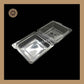 1 Mini Brownie Box (003-0606) | Transparent Brownie Box | Cake Box | Transparent - Pack of 10 Pieces