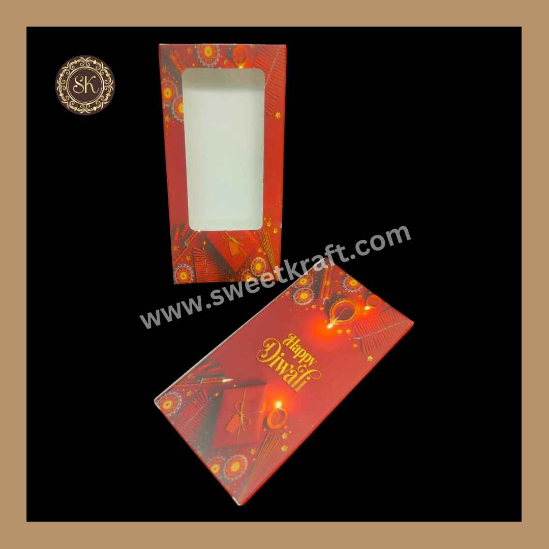 Happy Diwali Chocolate Bar Boxes | Chocolate Box | Chocolate Gifting Box | Red Colour | BB43