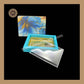 6 Partition Floral Print Box | 6 Cavity Box | Chocolate Box | Gift Box | Mithai Box | Blue - (With Cavity & Lid Cover)