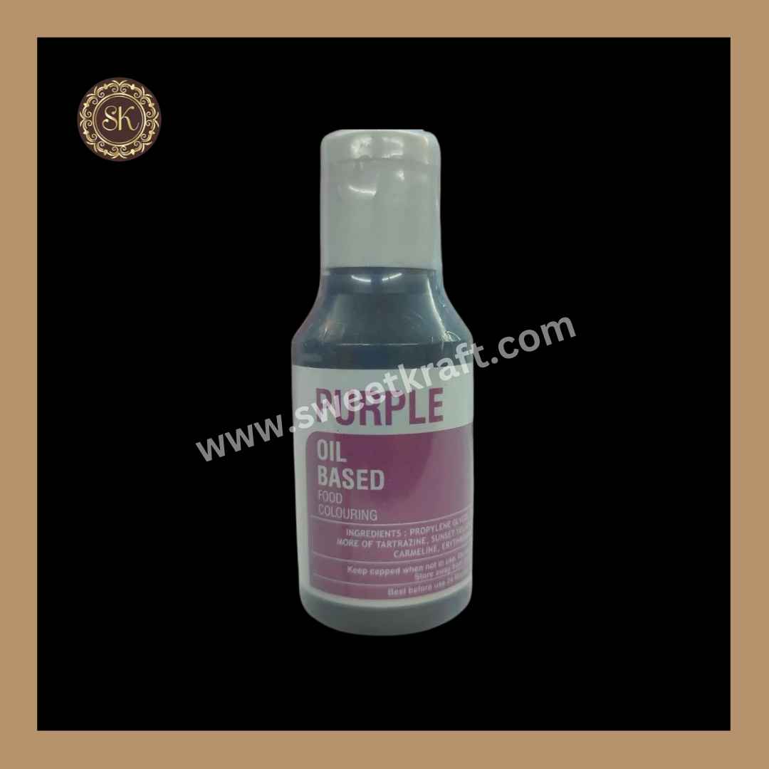 Oil Based Food Colour | Chocolate Colour | Candy Oil Colour | Purple Colour | Bake Haven - 15g