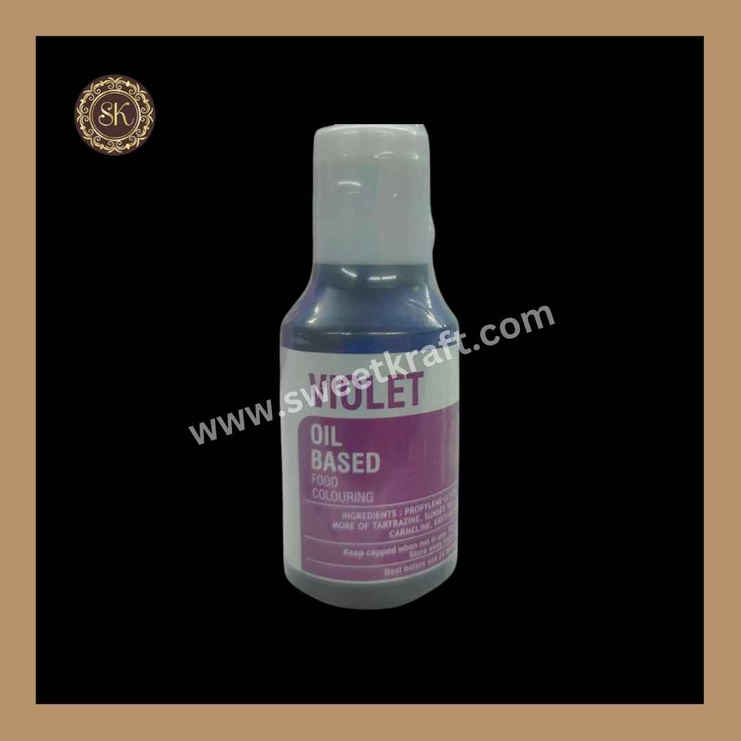 Oil Based Food Colour | Chocolate Colour | Candy Oil Colour | Violet Colour | Bake Haven - 15g