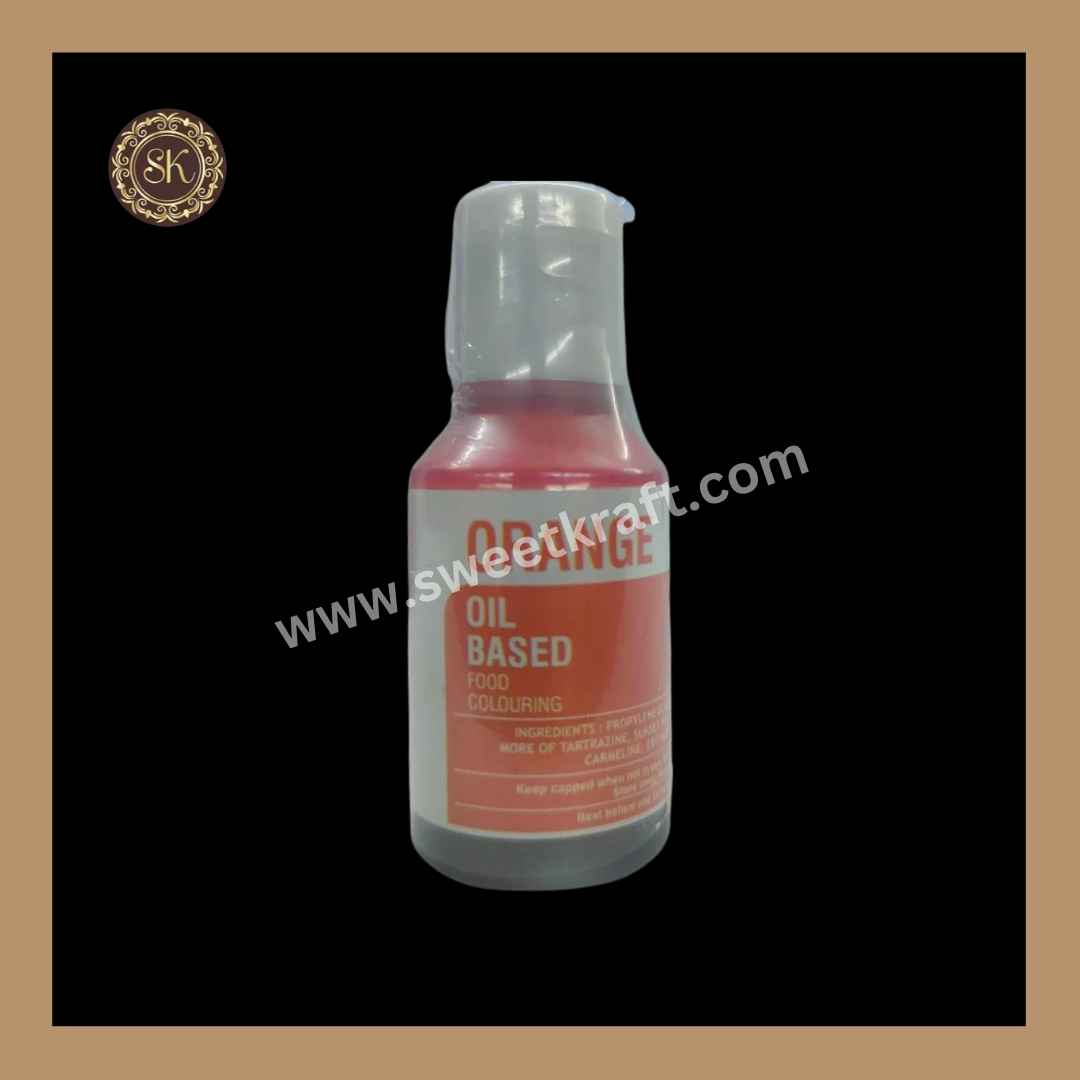 Oil Based Food Colour | Chocolate Colour | Candy Oil Colour | Orange Colour | Bake Haven - 15g