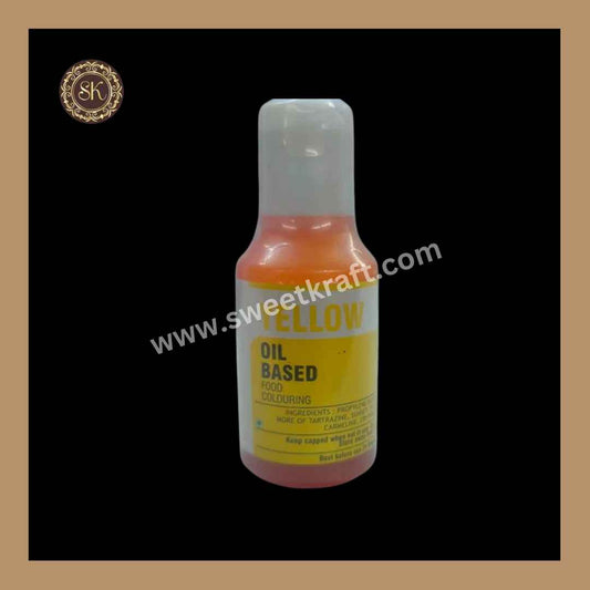 Oil Based Food Colour | Chocolate Colour | Candy Oil Colour | Yellow Colour | Bake Haven - 15g