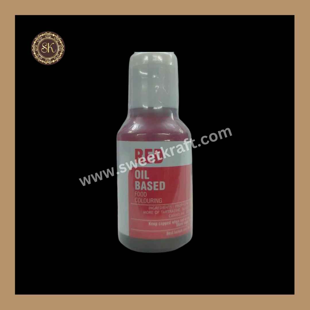 Oil Based Food Colour | Chocolate Colour | Candy Oil Colour | Red Colour | Bake Haven - 15g