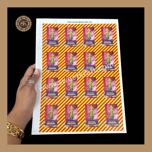 Laxmi Bomb Sticker | Diwali Sticker | Chocolate Stickers | Cracker Stickers | Pack of 5sheets - (DS-001)