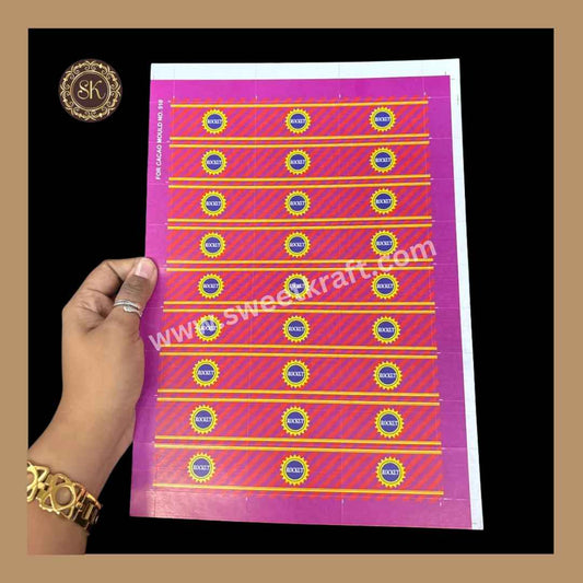 Rocket Bomb Sticker | Diwali Sticker | Chocolate Stickers | Cracker Stickers | Pack of 5sheets - (DS-004)
