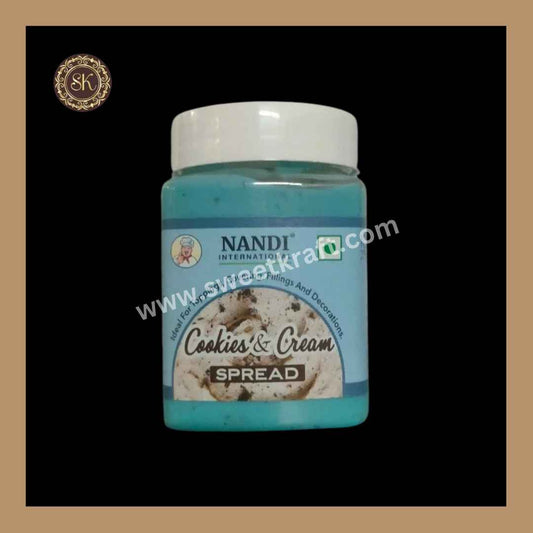 Cookies & Cream Blue Spread | Toppings | Covering | Fillings | Decorations | Nandi Brand - 200gm