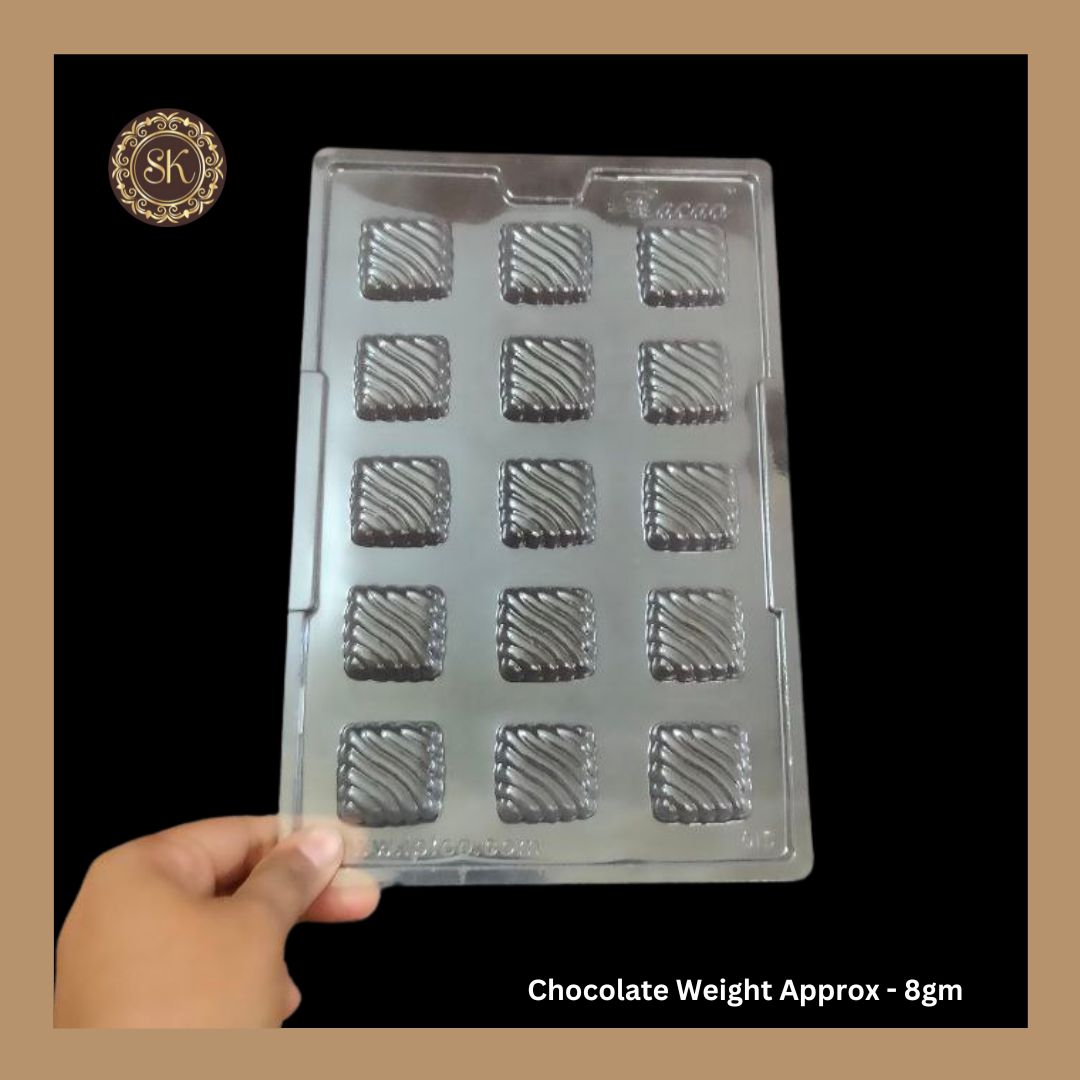 Plastic chocolate mould | Cacao | Mold | Square Plastic Mold | Plastic molds  (PM-302)