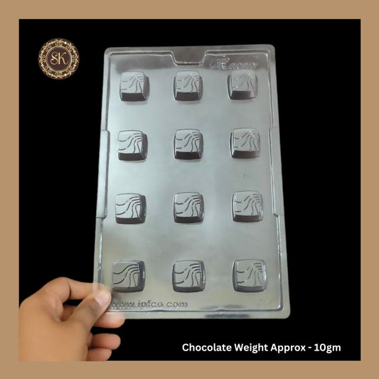 Plastic chocolate mould | Cacao | Square Mould | Plastic Mold | Plastic molds  (PM-303)