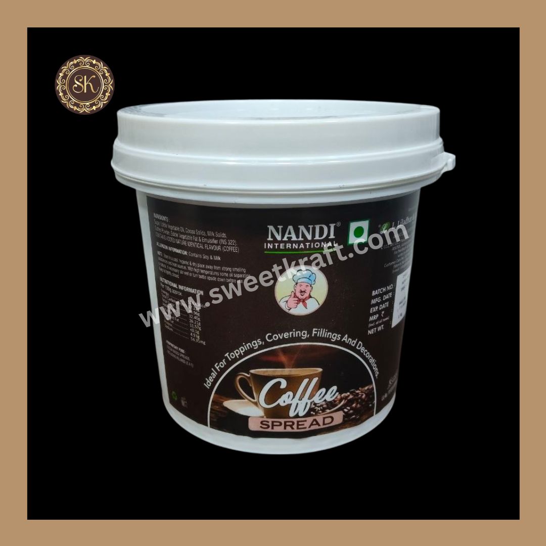Coffee Spread | Toppings | Covering | Fillings | Decorations | Nandi Brand - 1kg