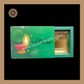 6 Partition Diwali Box | Mithai Box | Happy Diwali | Golden Cavity Box | Chocolate Box | Gift Box | Green Colour - (With Cavity & Lid Cover)