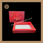 6 Cavity Diwali Box | Mithai Box | Happy Diwali | Golden Cavity Box | Chocolate Box | Gift Box | Red Colour - (Only Box)