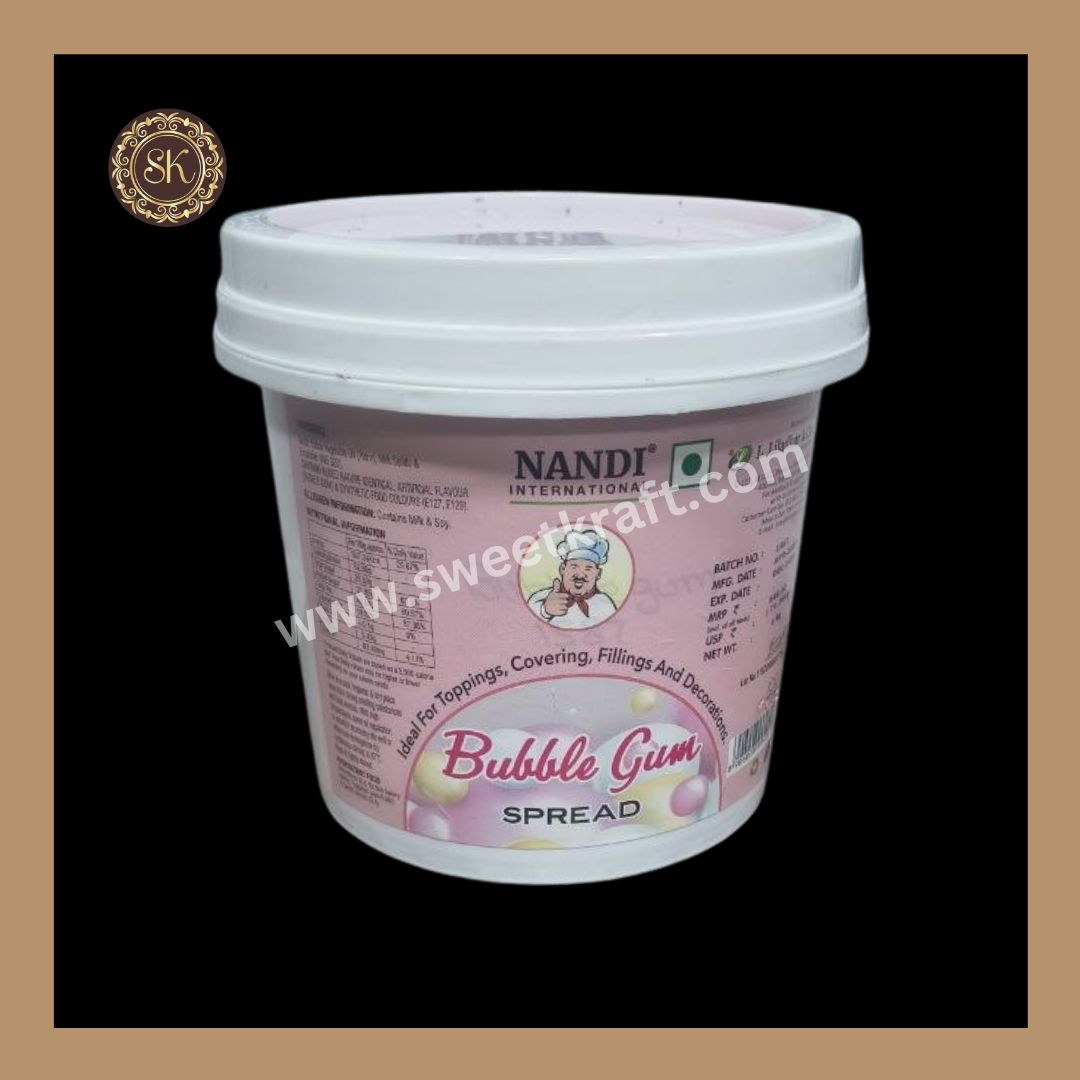 Bubble Gum Spread | Toppings | Covering | Fillings | Decorations | Nandi Brand - 1KG