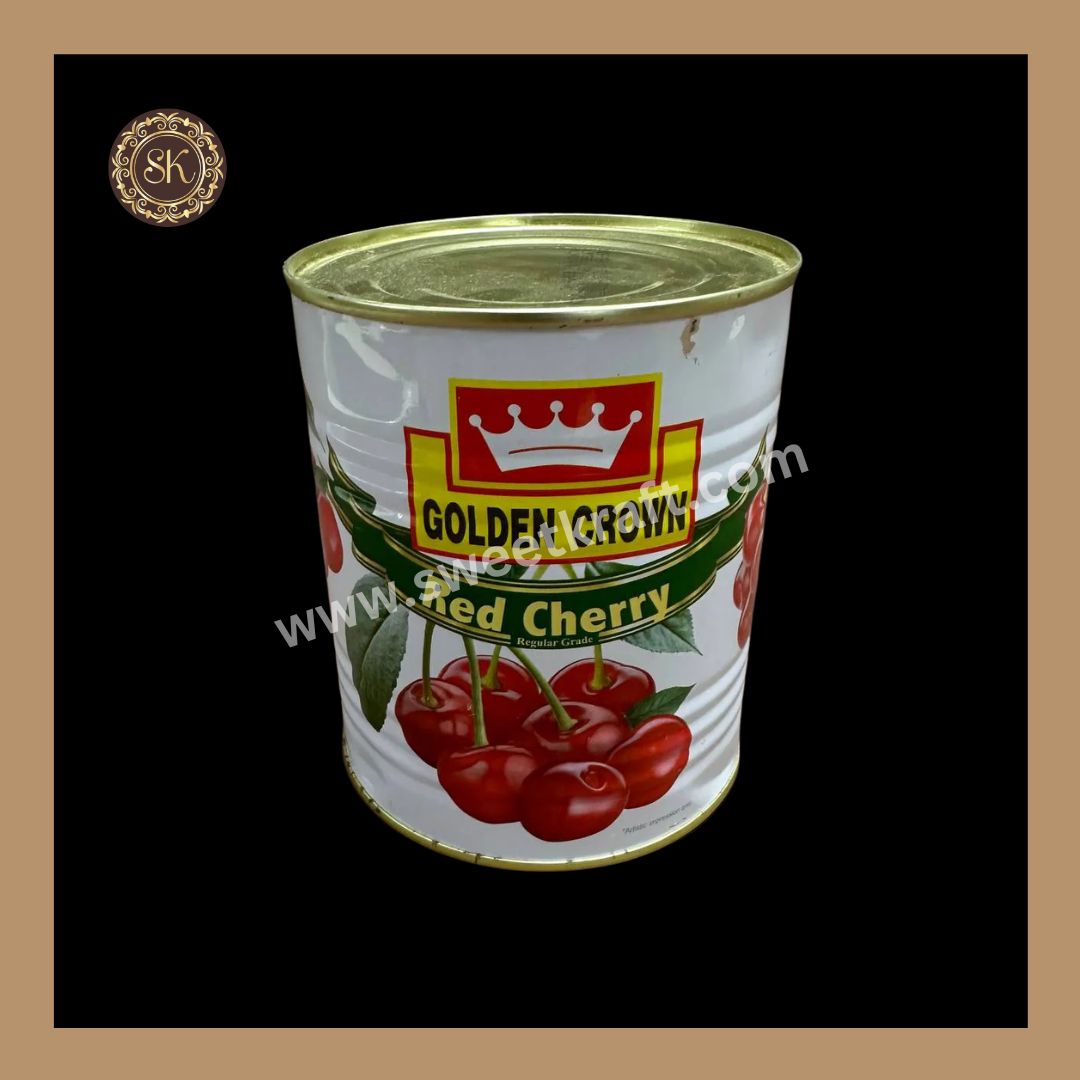 Red Cherry | Cupcake Decoration | Cake Decoration |  Golden Crown - 850 gms