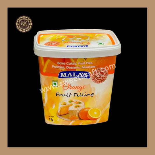 Orange Fruit Filling 1kg - Mala's
