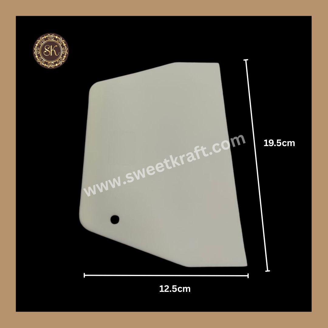 Big Icing Scraper | White | Plastic Scrapper | Multipurpose Baking Tools