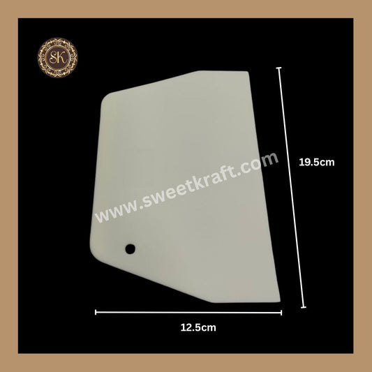 Big Icing Scraper | White | Plastic Scrapper | Multipurpose Baking Tools