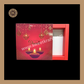 9 Cavity Diwali Box | Mithai Box | Happy Diwali | Golden Cavity Box | Chocolate Box | Gift Box | Red Colour - (Only Box)
