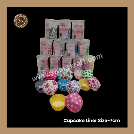 Cupcake Paper Liner | Paper Cake Cup | Chocolate | Mithai | Printed | Liner | Flair - 9cm (100pcs) Sweetkraft | Baking supplies