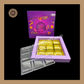 9 Cavity Diwali Box | Mithai Box | Happy Diwali | Golden Cavity Box | Chocolate Box | Gift Box | Purple Colour - (With Cavity & Lid Cover)
