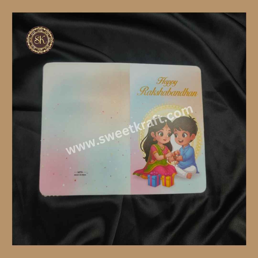 Happy Raksha Bandhan Bar Book | Chocolate Bar Book | Chocolate Box | Bar Box | Multi Colour - (Pack Of 5pcs)