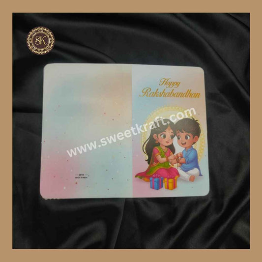 Happy Raksha Bandhan Bar Book | Chocolate Bar Book | Chocolate Box | Bar Box | Multi Colour - (Pack Of 5pcs)