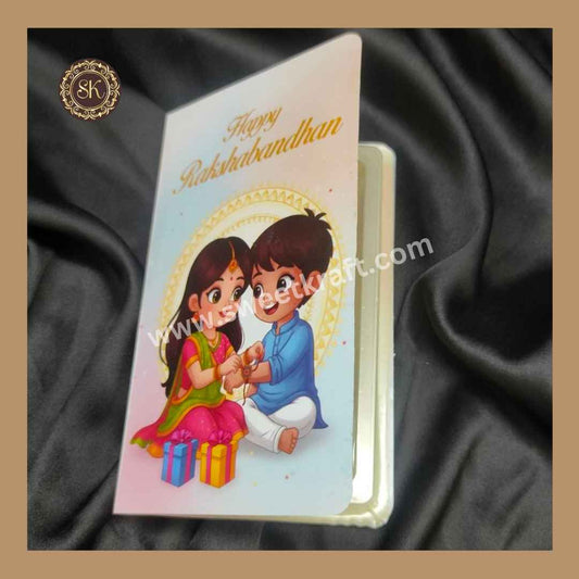 Happy Raksha Bandhan Bar Book | Chocolate Bar Book | Chocolate Box | Bar Box | Multi Colour - (Pack Of 5pcs)