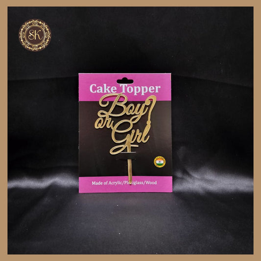 Boy or Girl Cake Topper | Baby Shower Cake Topper | Acrylic Cake Topper | Cake Topper 4 inch
