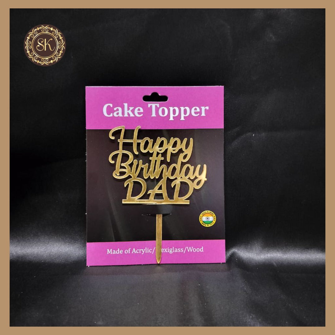 Cake Topper | Happy Birthday Cake Topper - 4inch