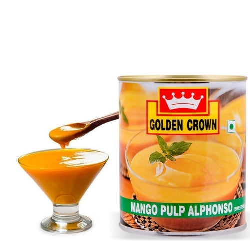 Golden Crown Mango Pulp Tin Sweetkraft | Baking supplies