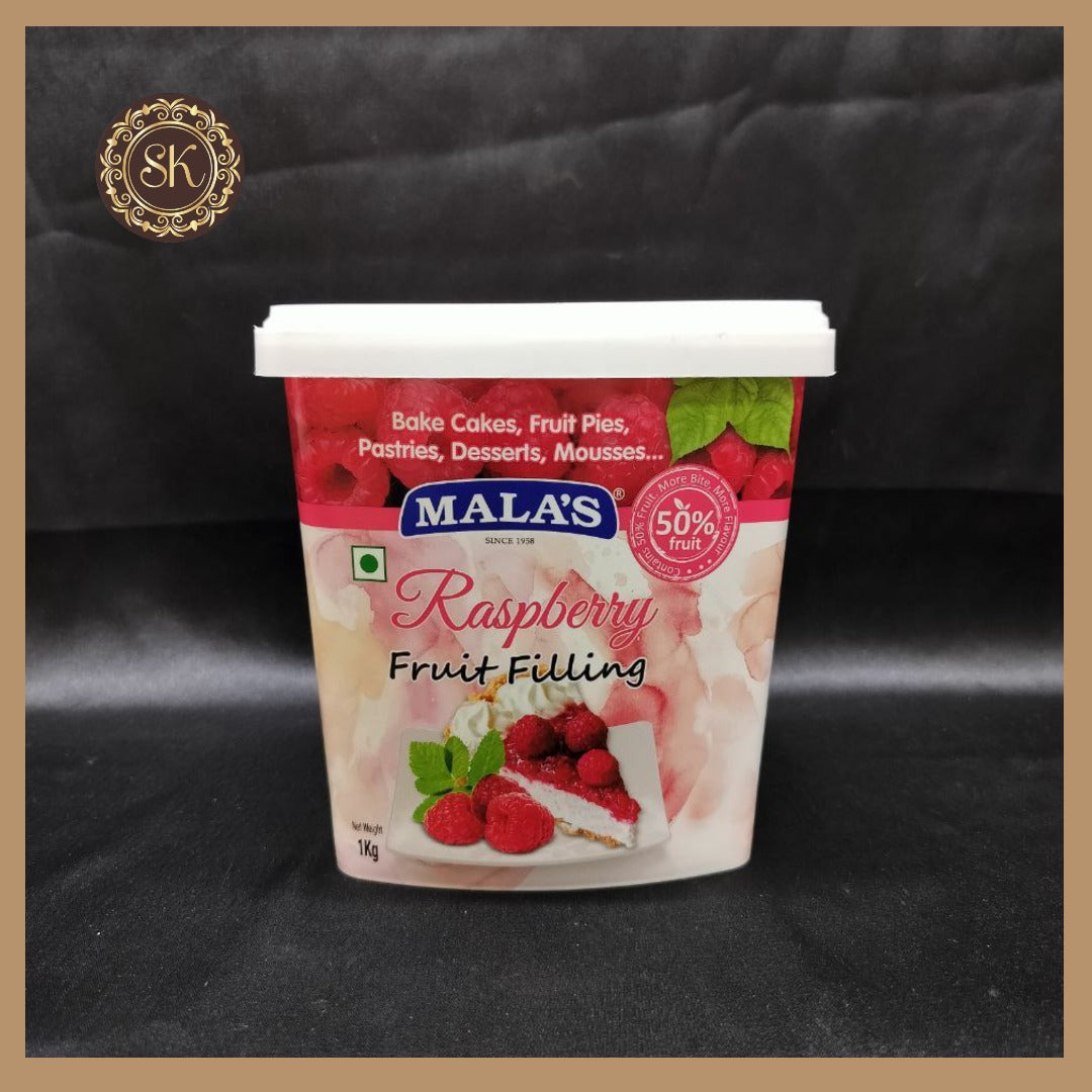 Raspberry Fruit filling | For Cake Fruit Filling | 1kg - Mala's