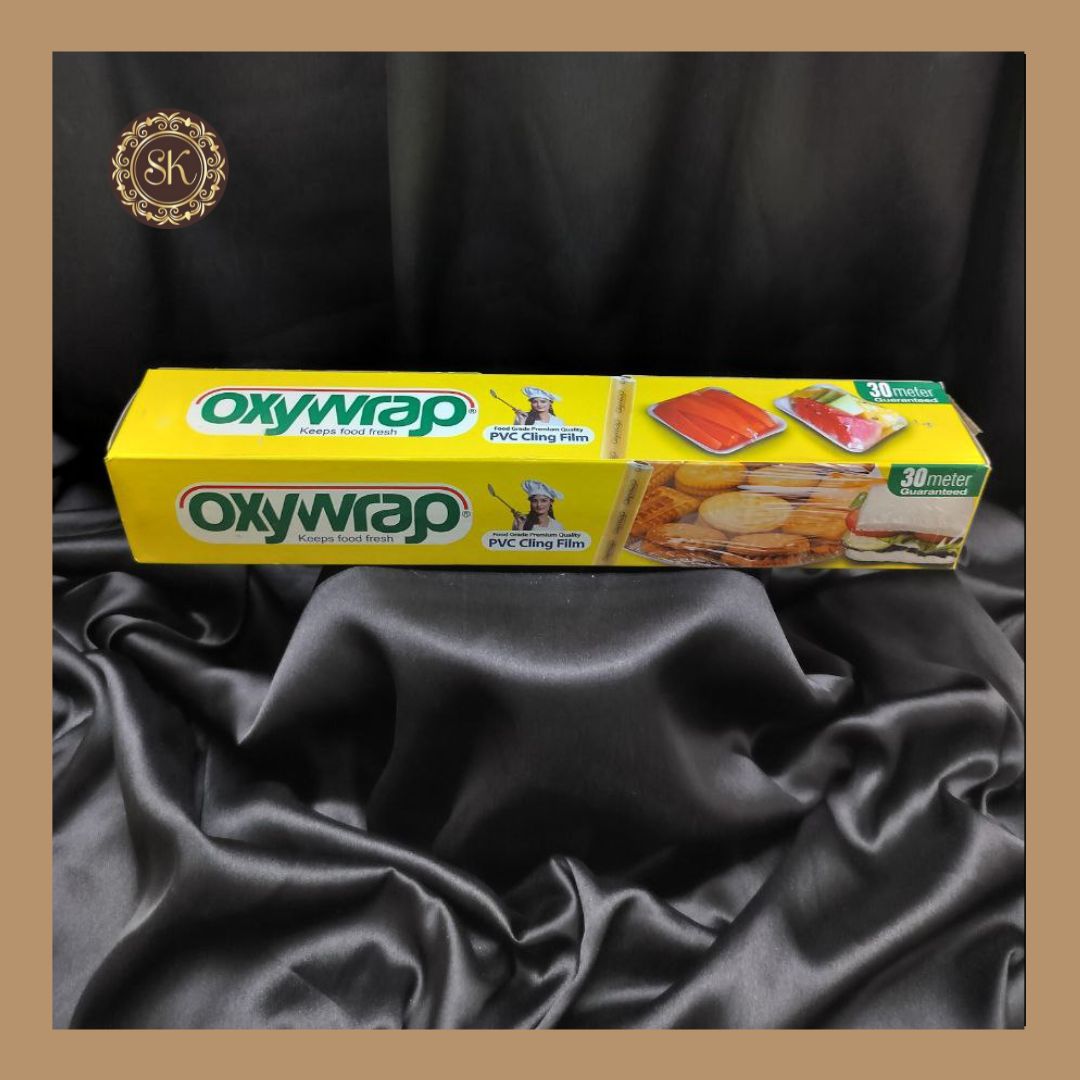 Oxywrap | Food Wrap Cling Film | Keeps Food Fresh | PVC Cling Film | 30 Meter - Pack of 1 Sweetkraft | Baking supplies