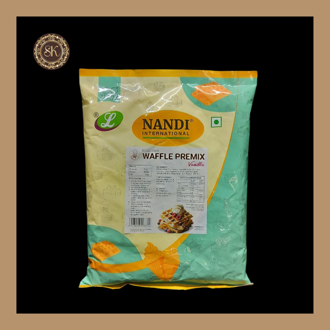 Vanilla Cake Premix | Cake Premix | Egg Free Vanilla Flavoured Premium Premix | Nandi - 1 Kg Sweetkraft | Baking supplies