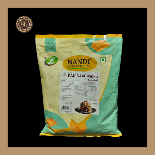 Pan Cake Chocolate Premix | Pan Cake Premix | Egg Free Pan Cake Premix | Nandi - 1 Kg Sweetkraft | Baking supplies