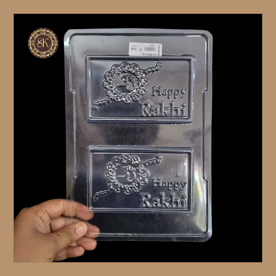 Plastic chocolate mould | Raksha Bndhan Chocolate Mould | Chocolate Plastic Mold | Plastic molds  (PM-161) Sweetkraft | Baking supplies