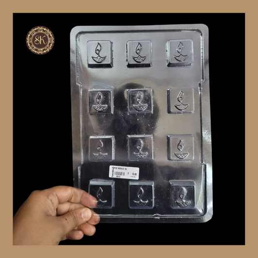 Plastic chocolate mould | Diwali Chocolate Mould | Diwali Plastic Mold | Plastic molds  (PM-176) Sweetkraft | Baking supplies