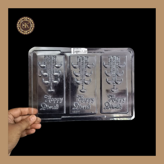 Plastic chocolate mould | Diwali Chocolate Mould | Diwali Plastic Mold | Plastic molds  (PM-188) Sweetkraft | Baking supplies