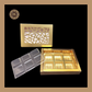 6 Cavity Laser Box | Golden Cavity Box | Chocolate Box | Gift Box - (With Cavity & Lid Cover) Sweetkraft | Baking supplies